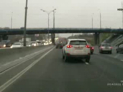 Авария, МКАД 70 км, 22.10.2014