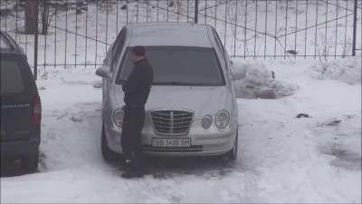 Пьяный и машина