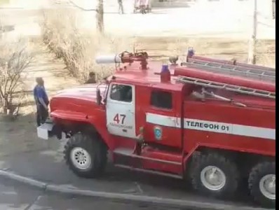 Firefighters Blast Cat Off Tree