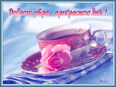Доброго утра , прекрасного дня !
