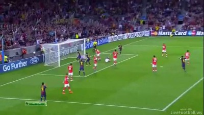 Barcelona vs Spartak 3-2 Goal Lionel Messi