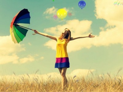 Девушка с зонтиком