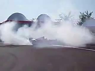 F1 Michael Schumacher drifting