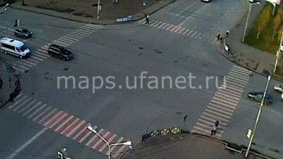 ДТП 2 ноября г.Уфа, перекресток Цюрупы - Кирова