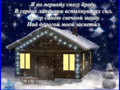 По первому снегу