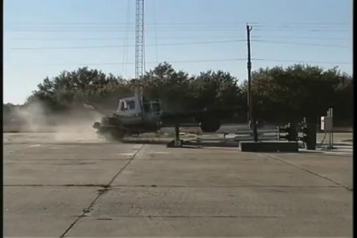 Vehicle Crash Test - Ground Retractable Automobile Barrier (GRAB®)