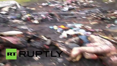 Останки людей рейса Малайзийских авиалиний