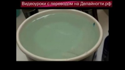 Водный маникюр - видео-урок по дизайну ногтей