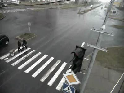 ДТП на пешеходнике город Сургут.