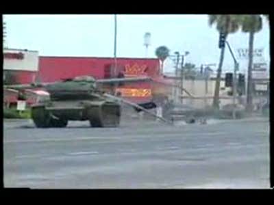 Танк угнали