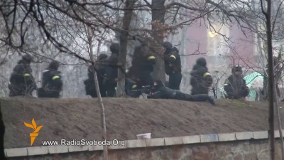 Милицейский снайпер на майдане