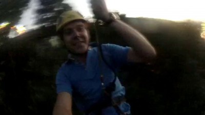 Киев (Через Днепр) о.Труханов 60 км/ч. 600м "Тарзанка"