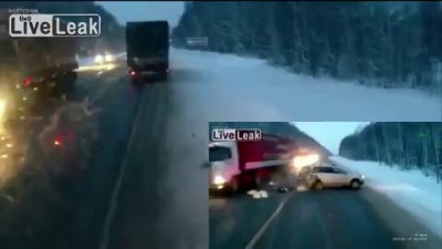 Малышка чудом выжила, выпав из авто под грузовик 2
