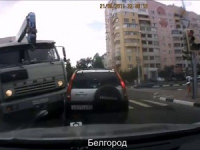 ДТП камаз Белгород(полная версия)