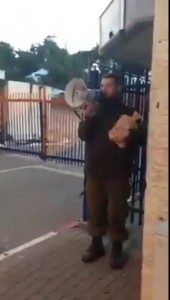 Israel Soldier Waking Up the Base