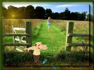 ШЛЁПКИ...а когда убегала от тебя без оглядки