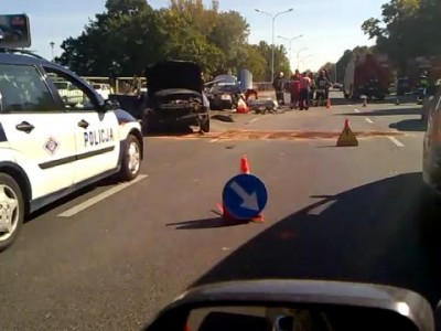 MERCEDES SLR CRASH WYPADEK DZIS WYBRZEZE GDYŃSKIE