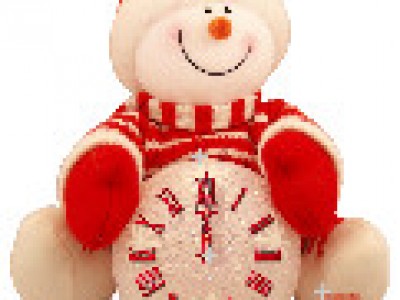 "Снеговик с часами"