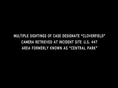 CLOVERFIELD Theatrical trailer!