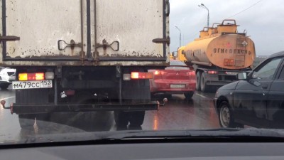 Авария в Н.Новгороде на Мызинском мосту