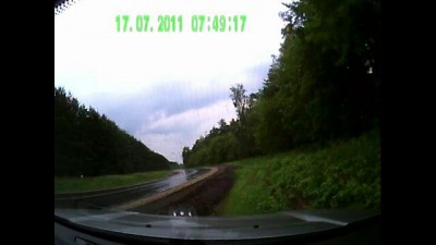 Полуприцеп на встречку, чудом пронесло