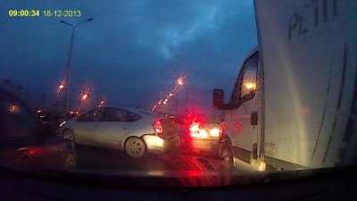 Удачное маневрирование на МКАД