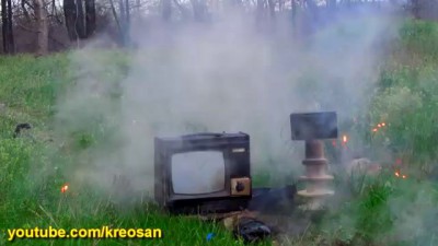 Молния ударила в телевизор! Жесть. Поймали грозу змеем