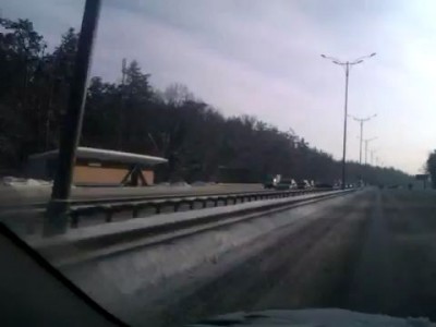 Аварии на бориспольской трассе 15.02.2012