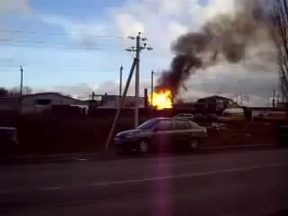 Взрыв в Новой Усмани на АЗС