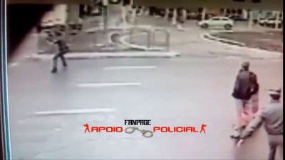 Полицейский пытался задержать преступников