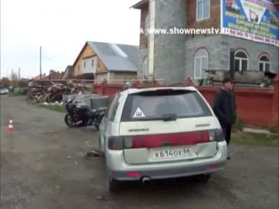  Ужас! Байкеру отрубило ногу.