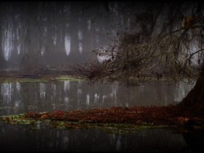 озеро и лодочник