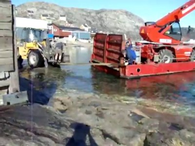 Погрузка подъёмного крана