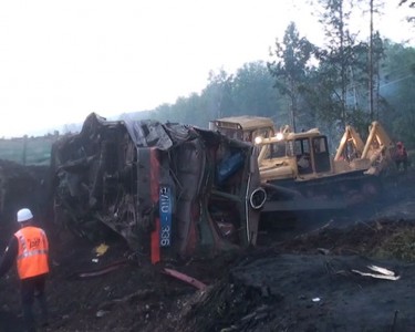 столкновение поездов