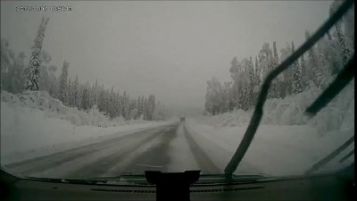 Вылетел с дороги