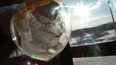 Мыльный пузырь при -30