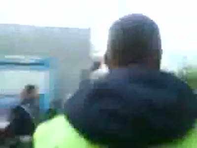 Драка гаишника с автовлодельцем