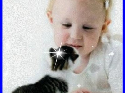 Ребёнок и котёнок