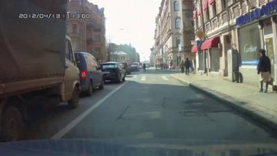 Пробка на Большом проспекте