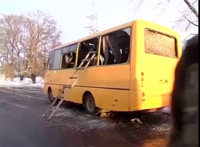 Блокпост 5 осколки и воронки от "града"