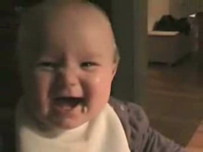 Детский смех в замедлении