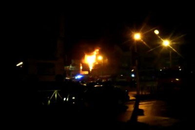 г.Рязань. Пожар на рынке ПОЛЕТАЕВСКИЙ 10.10.2014