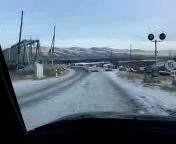На ж/д переезде