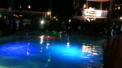 Jet ski back 2 back flips in Pool at Kokomos