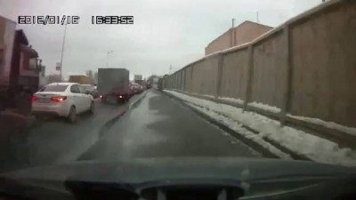 Пробка на Витебском проспекте. Объезжаем...