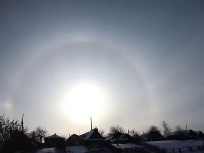 Гало районного масштаба. 1 февраля 2013 г.