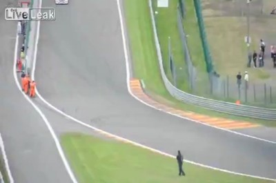 Сбил бабу на гонках