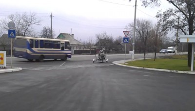 Самокат на воздушной тяге.