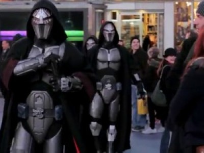 Интересный флэш моб в стиле Star Wars