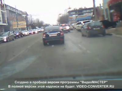 Авария в Краснодаре на Красных партизан 12-03-2015